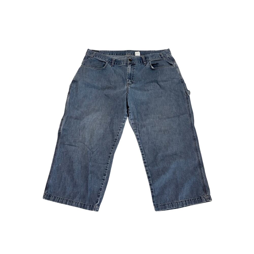 Levi's Plus Size 100% Cotton Minimal Chic Casual Cargo Pocket Accent Crop Jeans